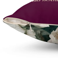 Floral History Pillow with Roses: Anne Boleyn Did Nothing Wrong | Cute Tudor History Pillow - BIG FRENCHIES