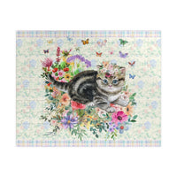 Floral Kitten Puzzle with Butterflies - BIG FRENCHIES