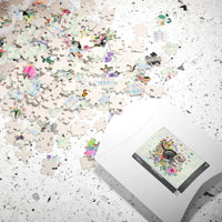 Floral Kitten Puzzle with Butterflies - BIG FRENCHIES