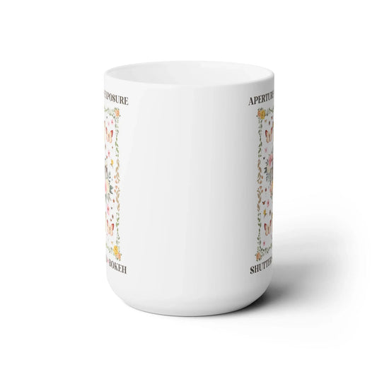 Floral Photographer Coffee Mug with Photography Terms - BIG FRENCHIES