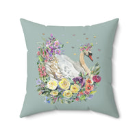 Floral Swan Pillow - BIG FRENCHIES