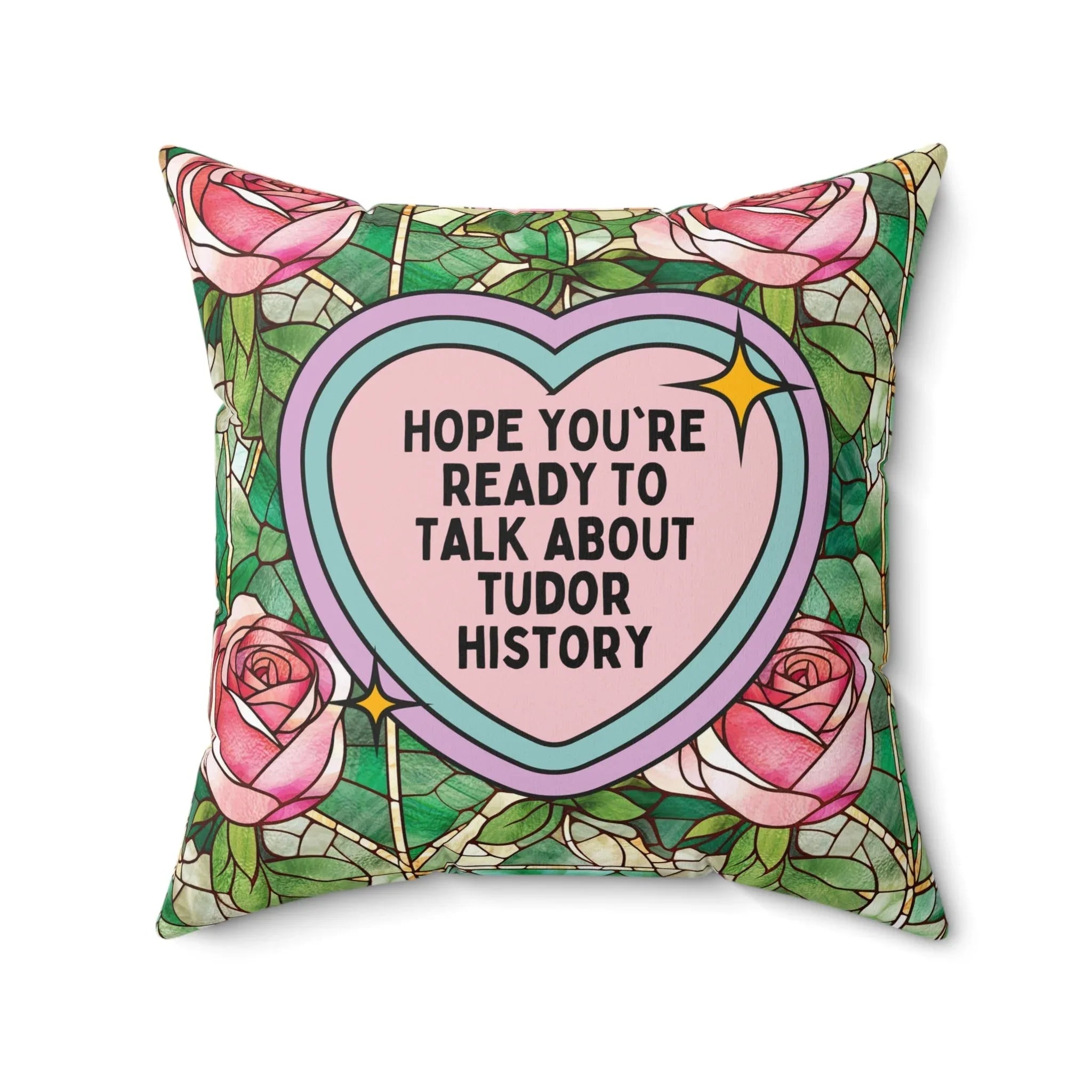 Floral Tudor History Pillow - BIG FRENCHIES