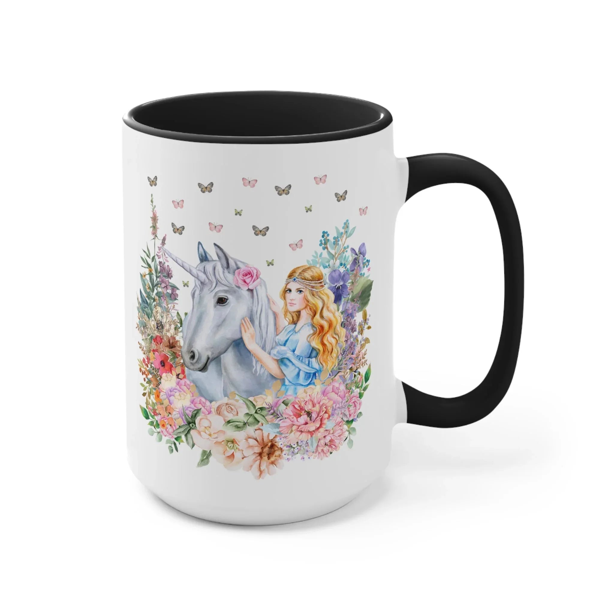 Floral Unicorn Mug for Fantasy Lover - BIG FRENCHIES