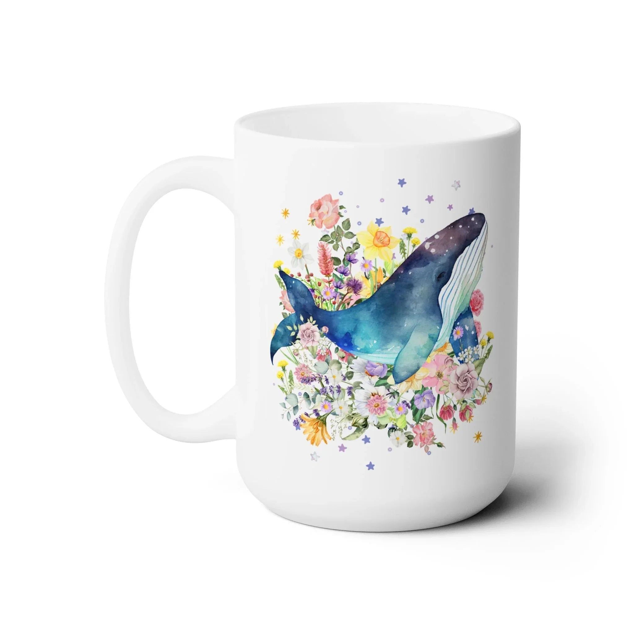Floral Whale Coffee Mug - BIG FRENCHIES