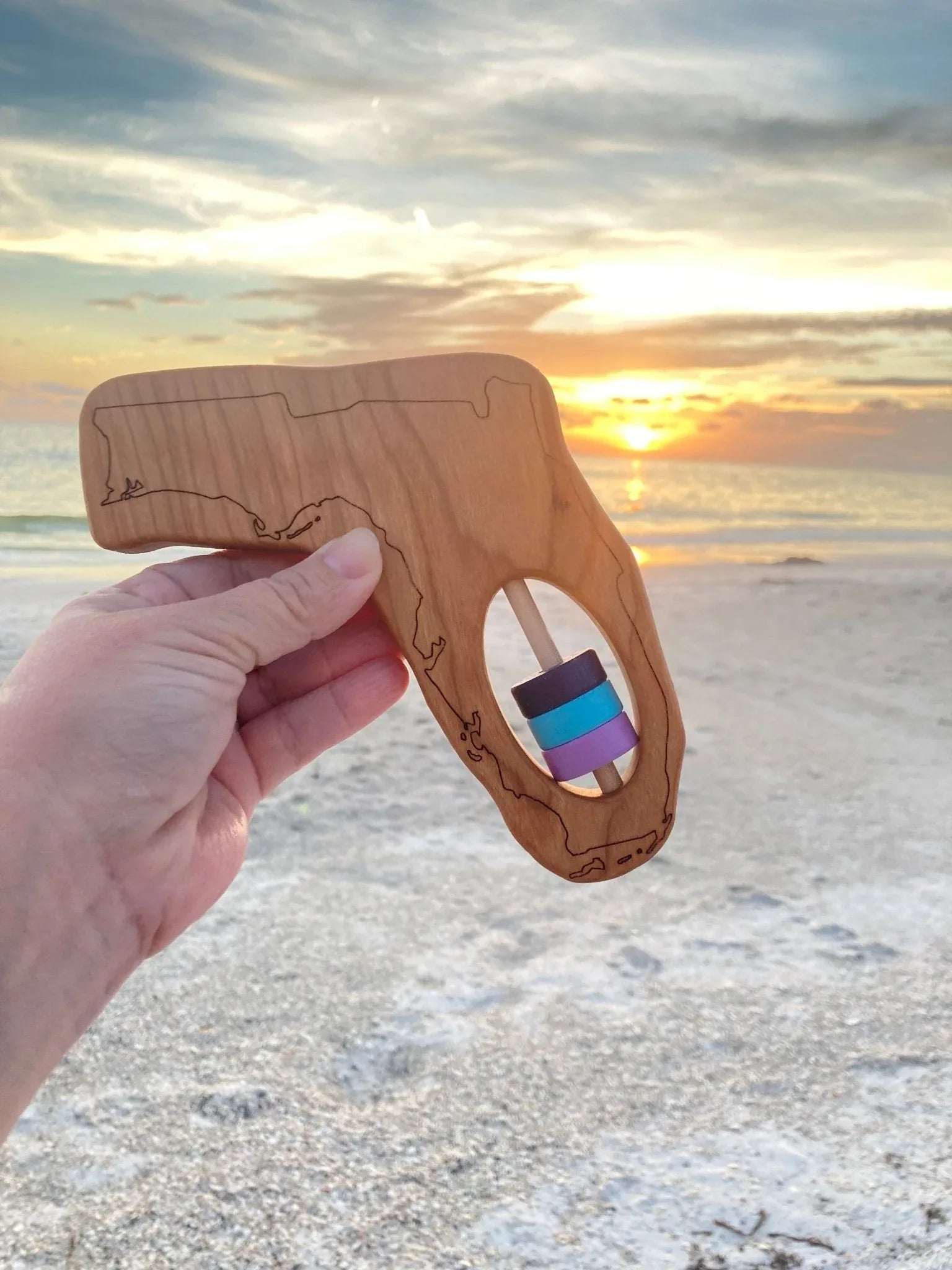 Florida State Wooden Baby Rattle™ - BIG FRENCHIES