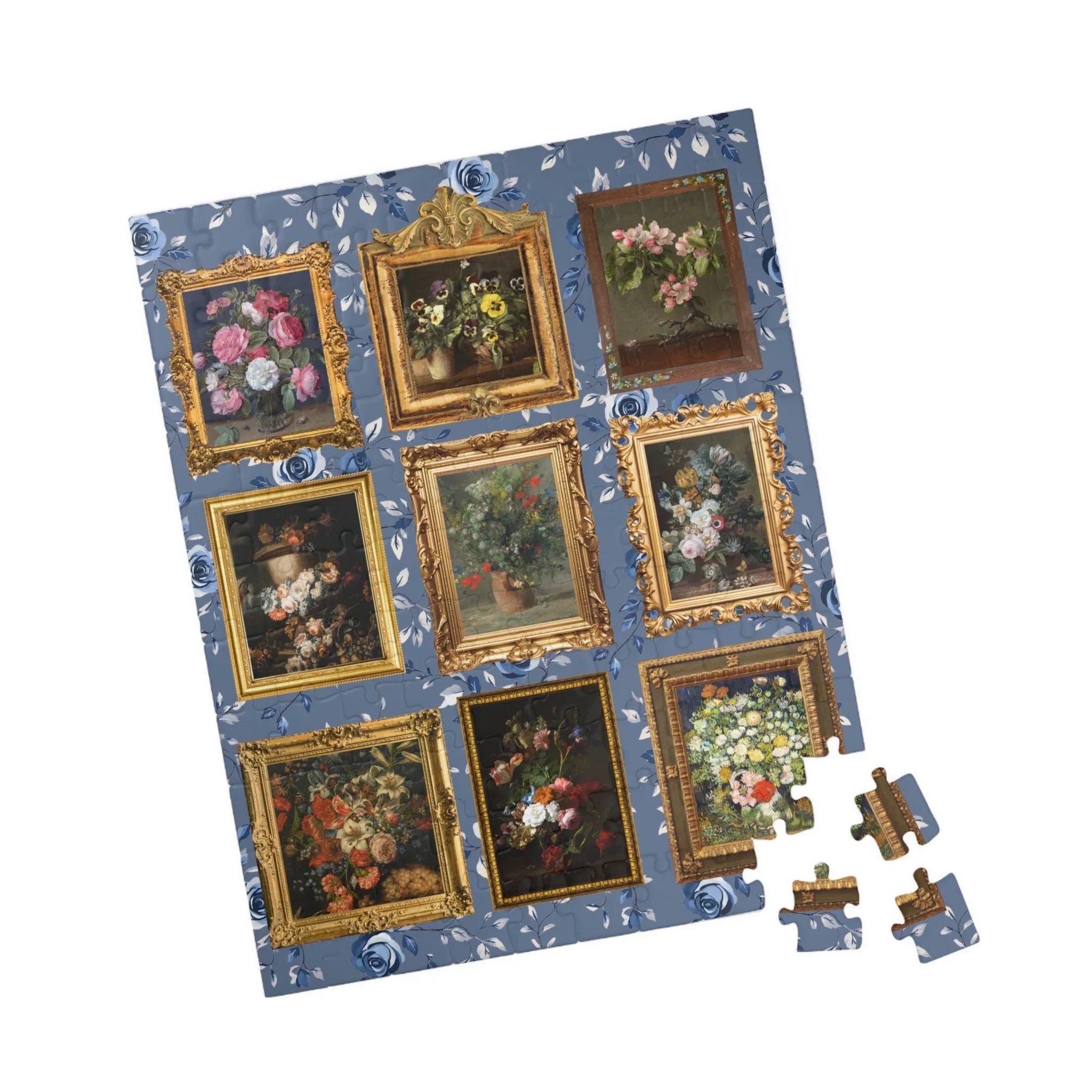 Puzzle: Famous Flower Paintings - BIG FRENCHIES