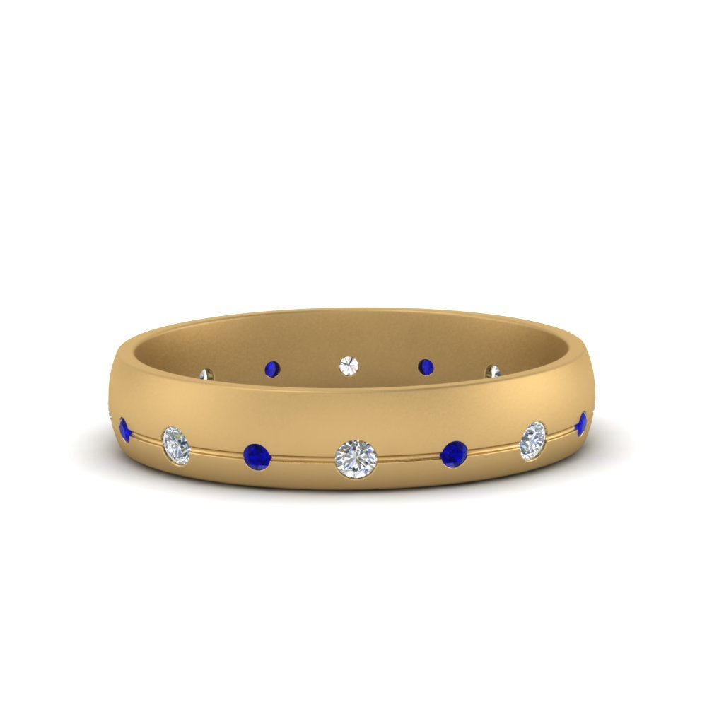 Flush Set Diamond Wedding Band