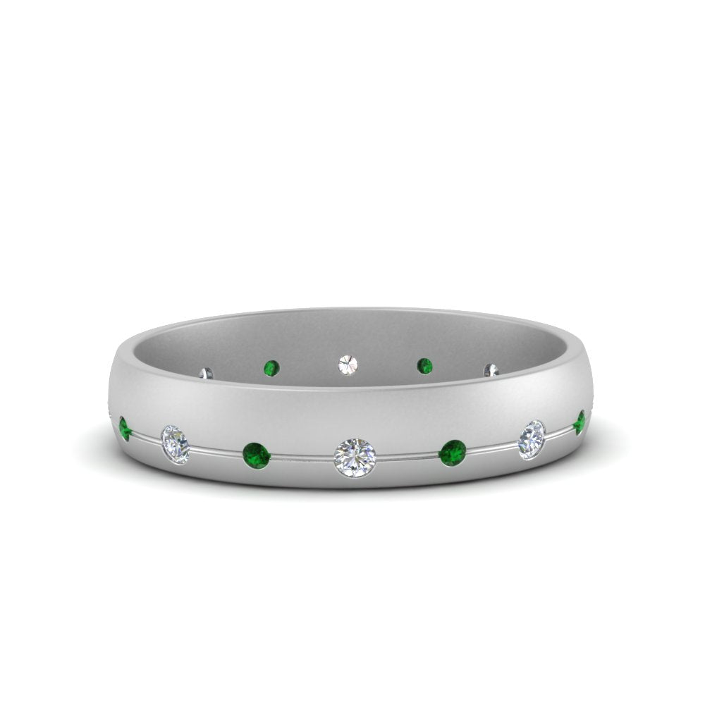 Flush Set Diamond Wedding Band