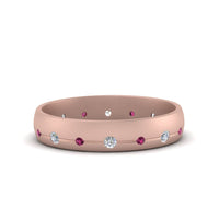 Flush Set Diamond Wedding Band