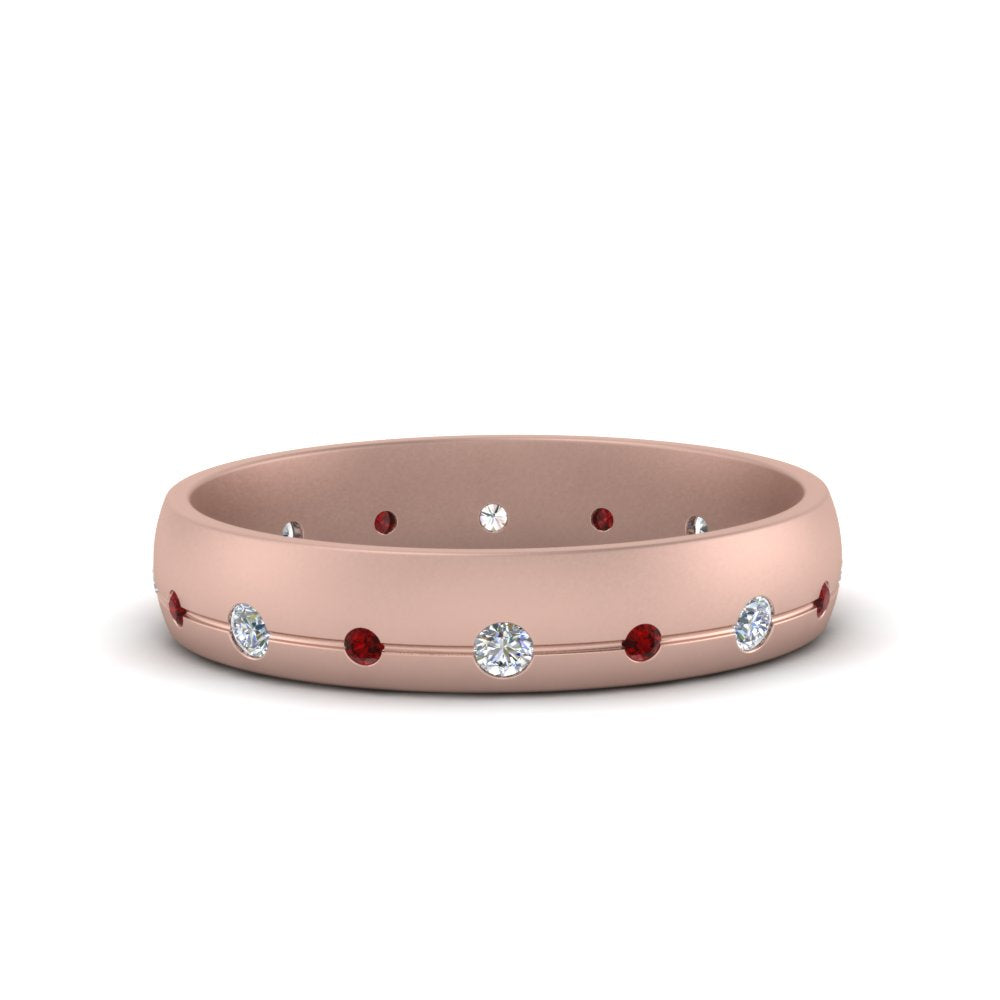 Flush Set Diamond Wedding Band