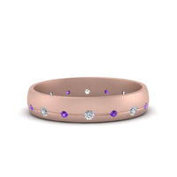 Flush Set Diamond Wedding Band