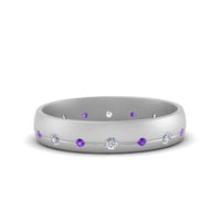 Flush Set Diamond Wedding Band