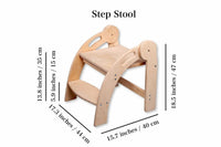 Foldable Montessori Kitchen Step Stool - BIG FRENCHIES
