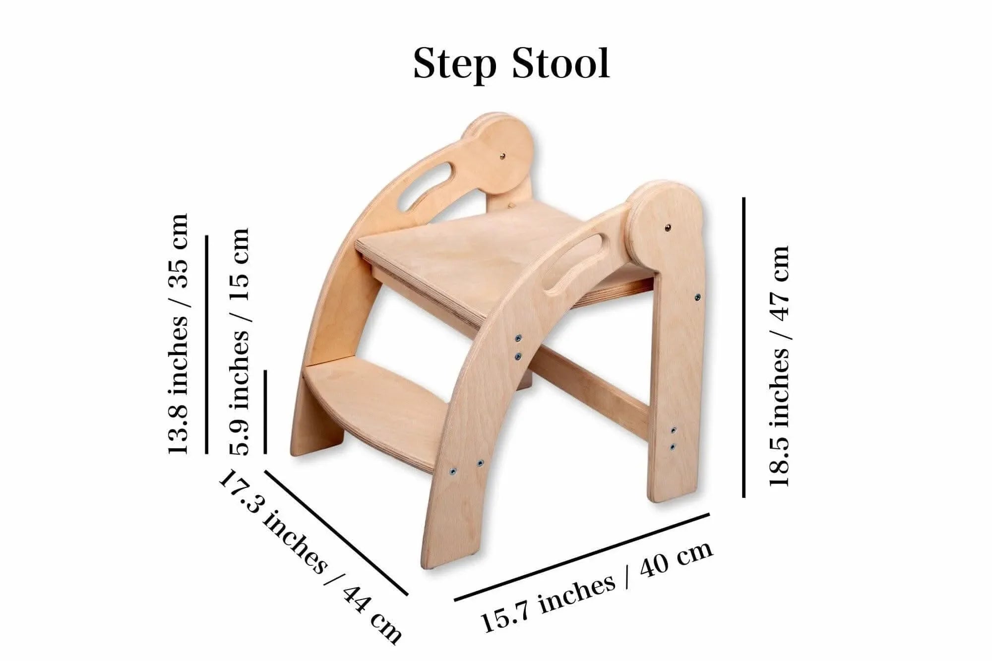 Foldable Montessori Kitchen Step Stool - BIG FRENCHIES