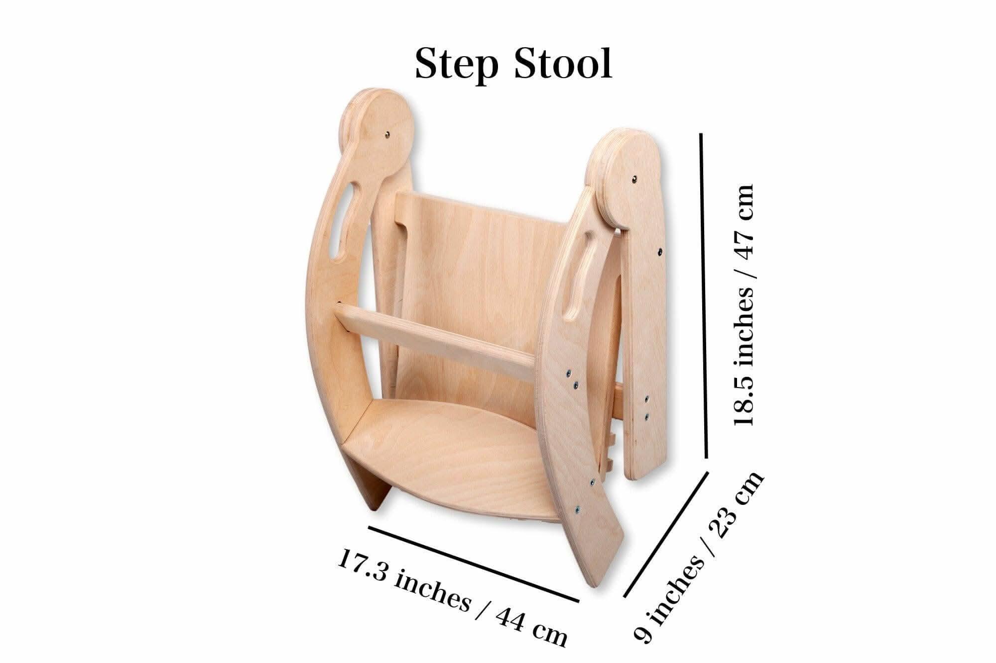 Foldable Montessori Kitchen Step Stool - BIG FRENCHIES