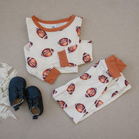Football Print 2pc Bamboo Pajamas - BIG FRENCHIES