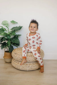 Football Print 2pc Bamboo Pajamas - BIG FRENCHIES