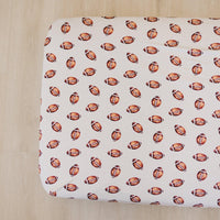 Football Print Bamboo Crib Sheet - BIG FRENCHIES