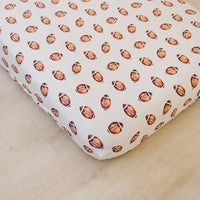 Football Print Bamboo Crib Sheet - BIG FRENCHIES