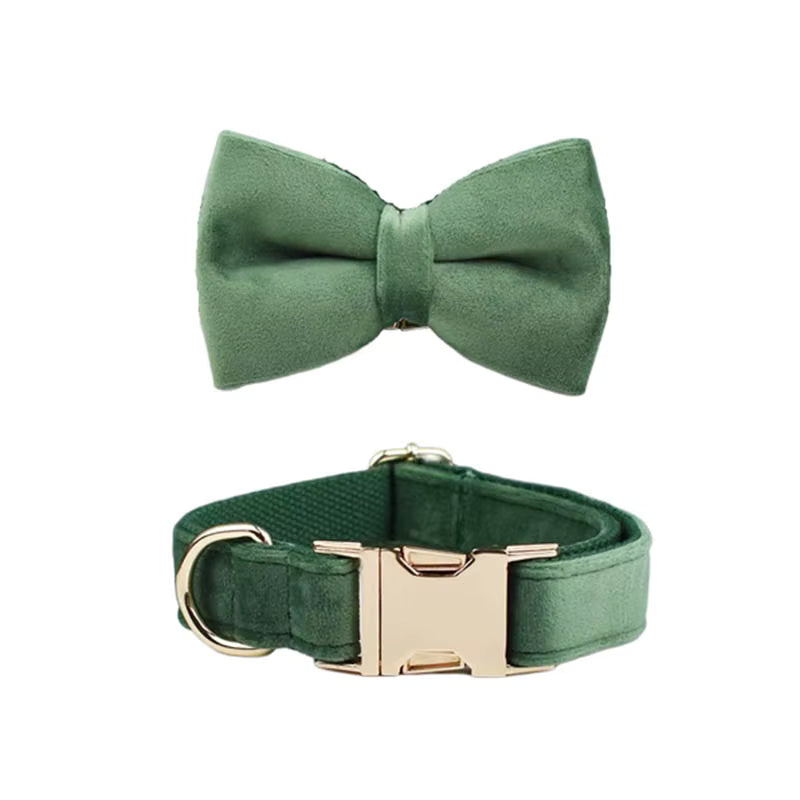 Personalized Forest Green Velvet Classic Set