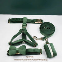 Personalized Forest Green Velvet Classic Set