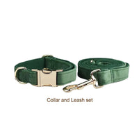 Personalized Forest Green Velvet Classic Set