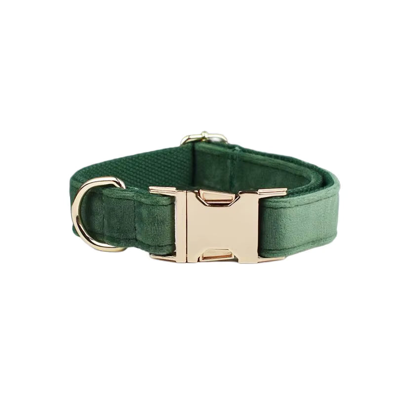 Personalized Forest Green Velvet Classic Set