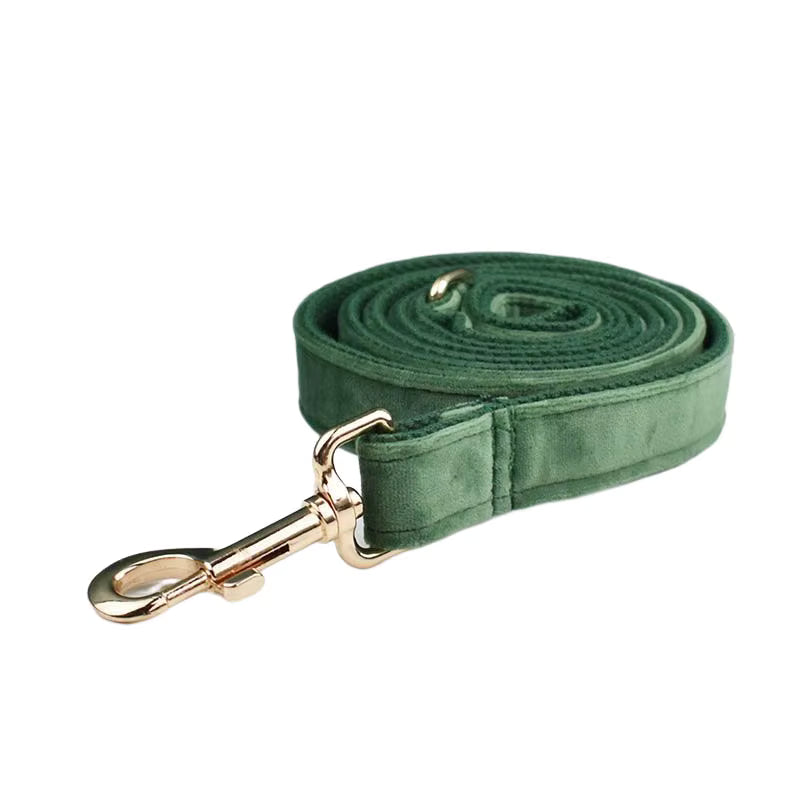 Personalized Forest Green Velvet Classic Set