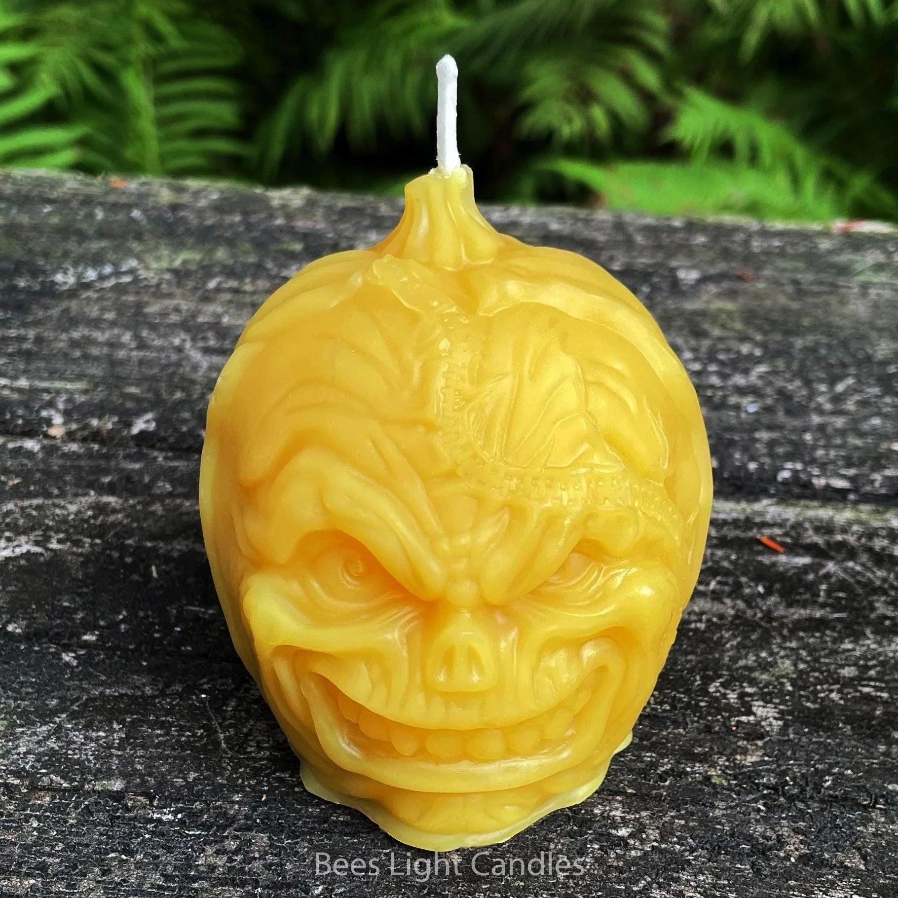 Frankenstein Pumpkin Beeswax Candle - BIG FRENCHIES