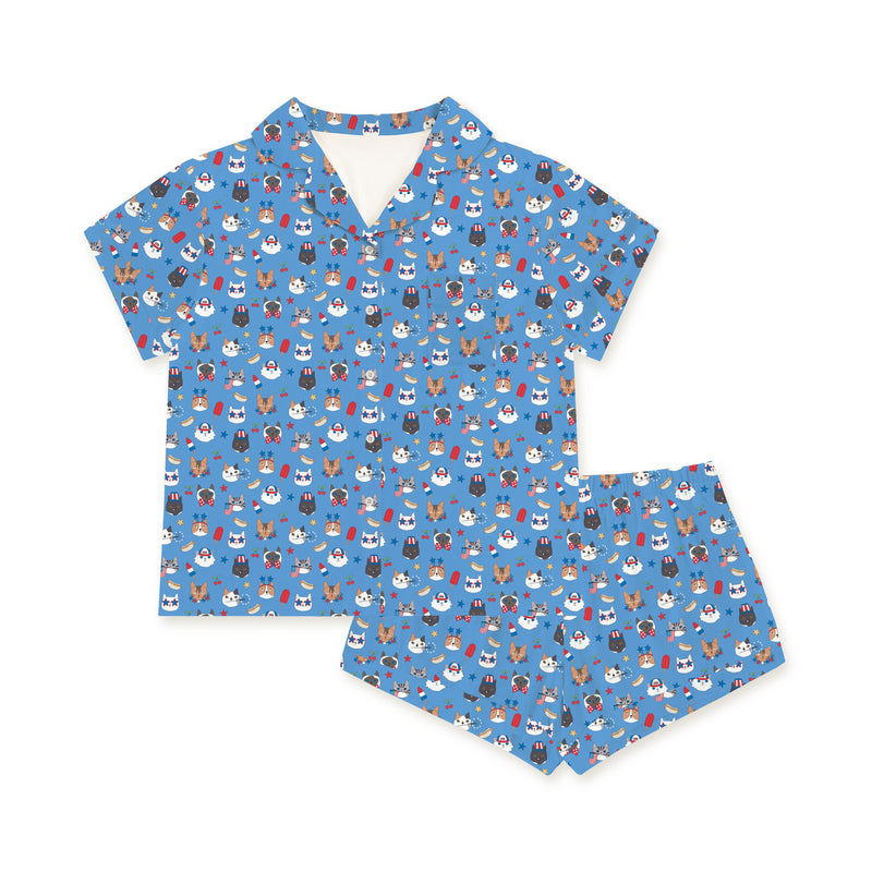 Freedom Cats (Women's Short Sleeve PJ) - BIG FRENCHIES