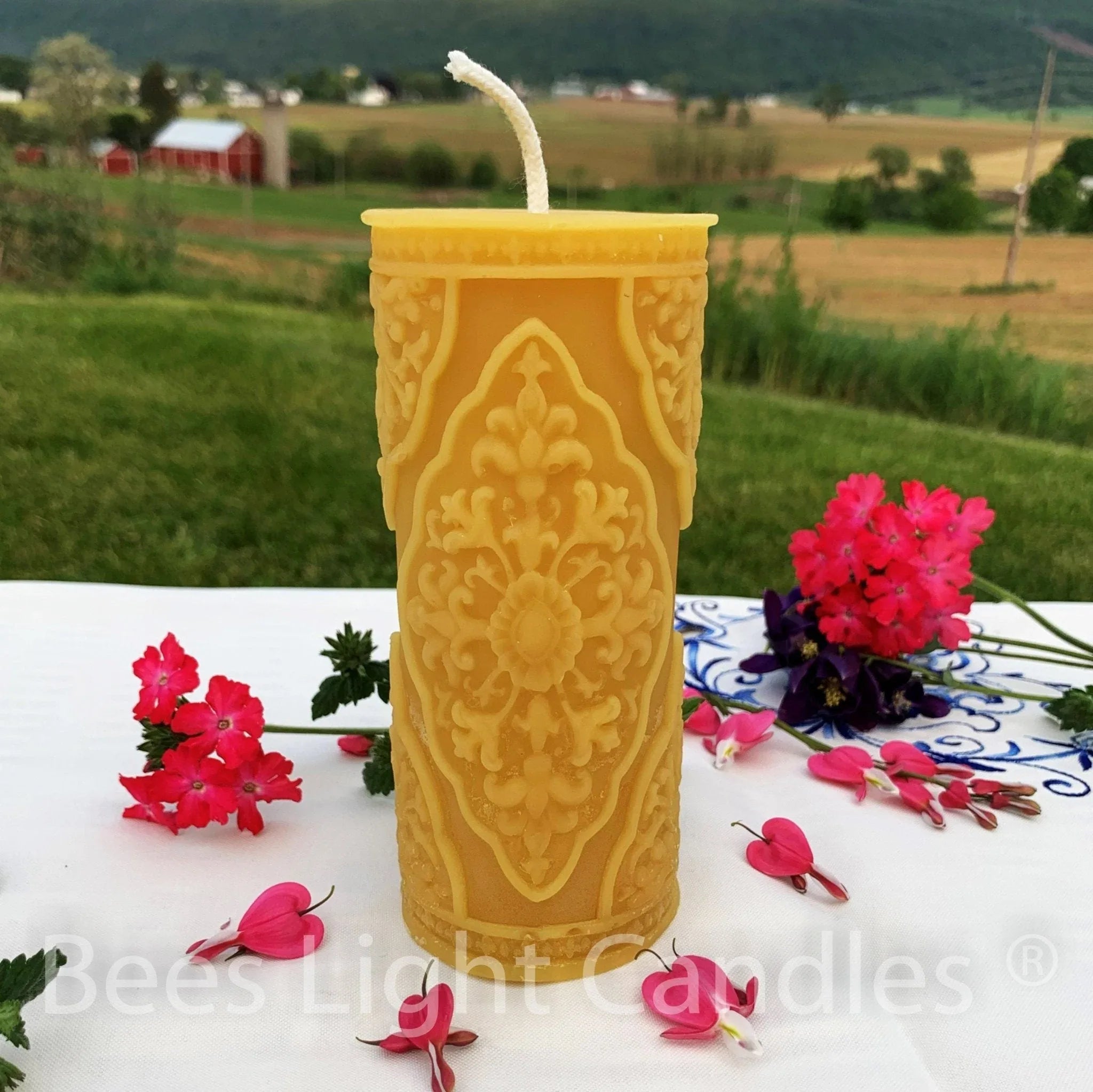 French Country Beeswax Pillar Candles - BIG FRENCHIES