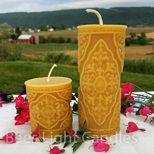 French Country Beeswax Pillar Candles - BIG FRENCHIES