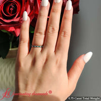 0.75 Ct. Round Eternity Wedding Band