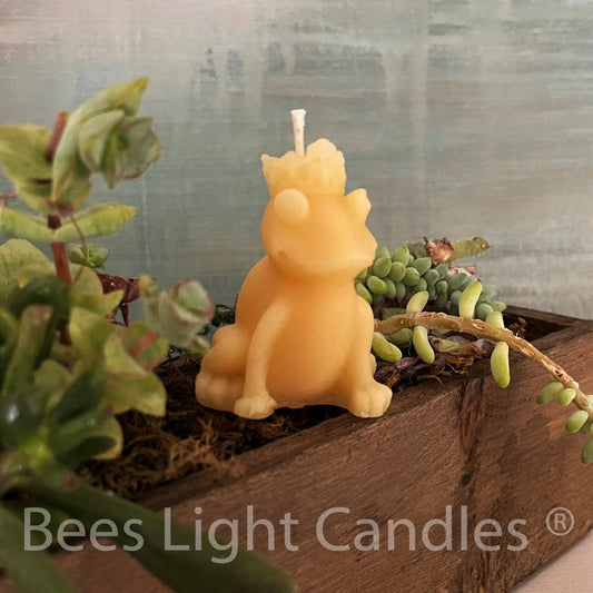 Frog Prince Beeswax Candle - BIG FRENCHIES