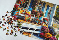 Front Porch 500 Piece Jigsaw Puzzle | Springbok Puzzles - BIG FRENCHIES