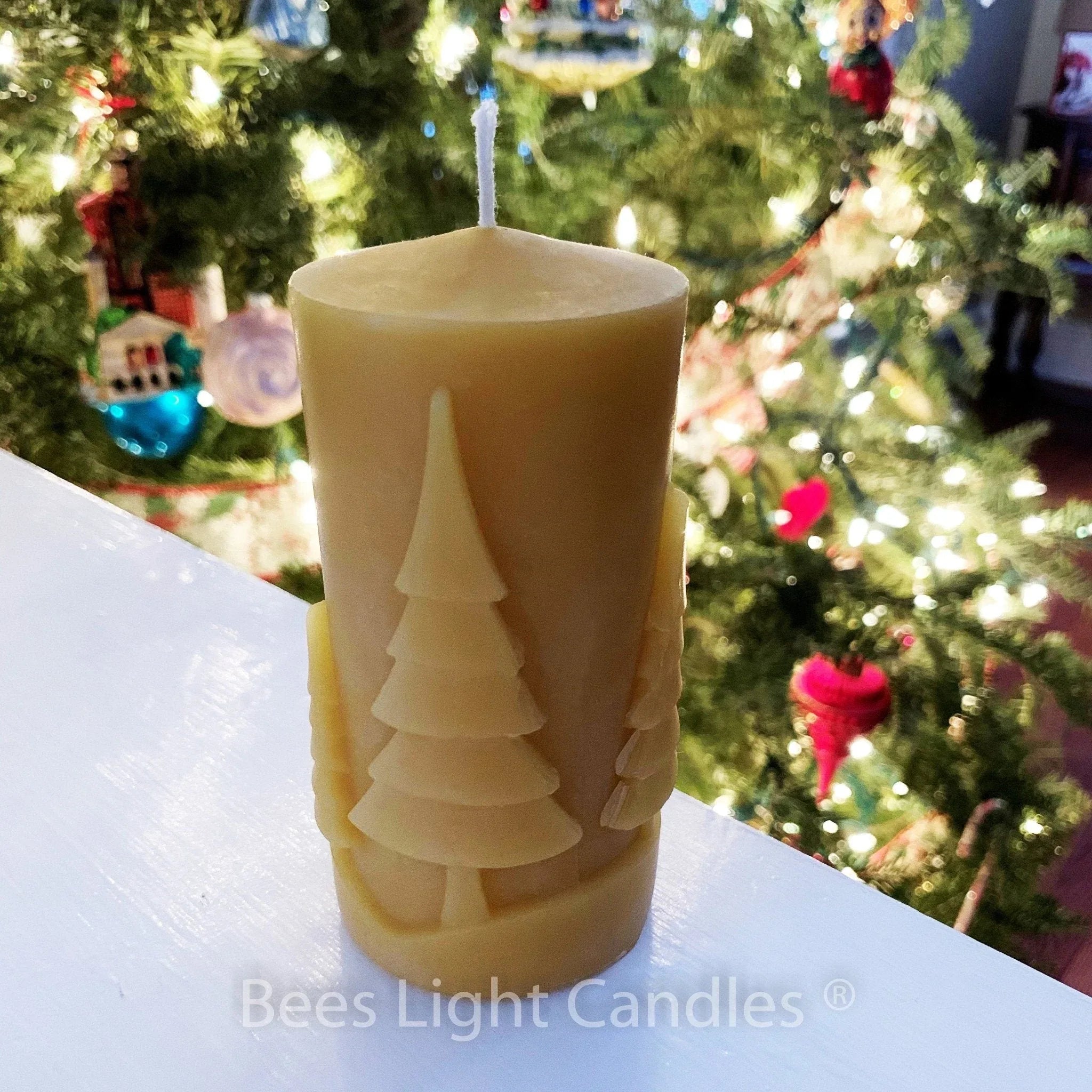 Frosty The Snowman Beeswax Pillar Candle - BIG FRENCHIES