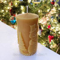 Frosty The Snowman Beeswax Pillar Candle - BIG FRENCHIES