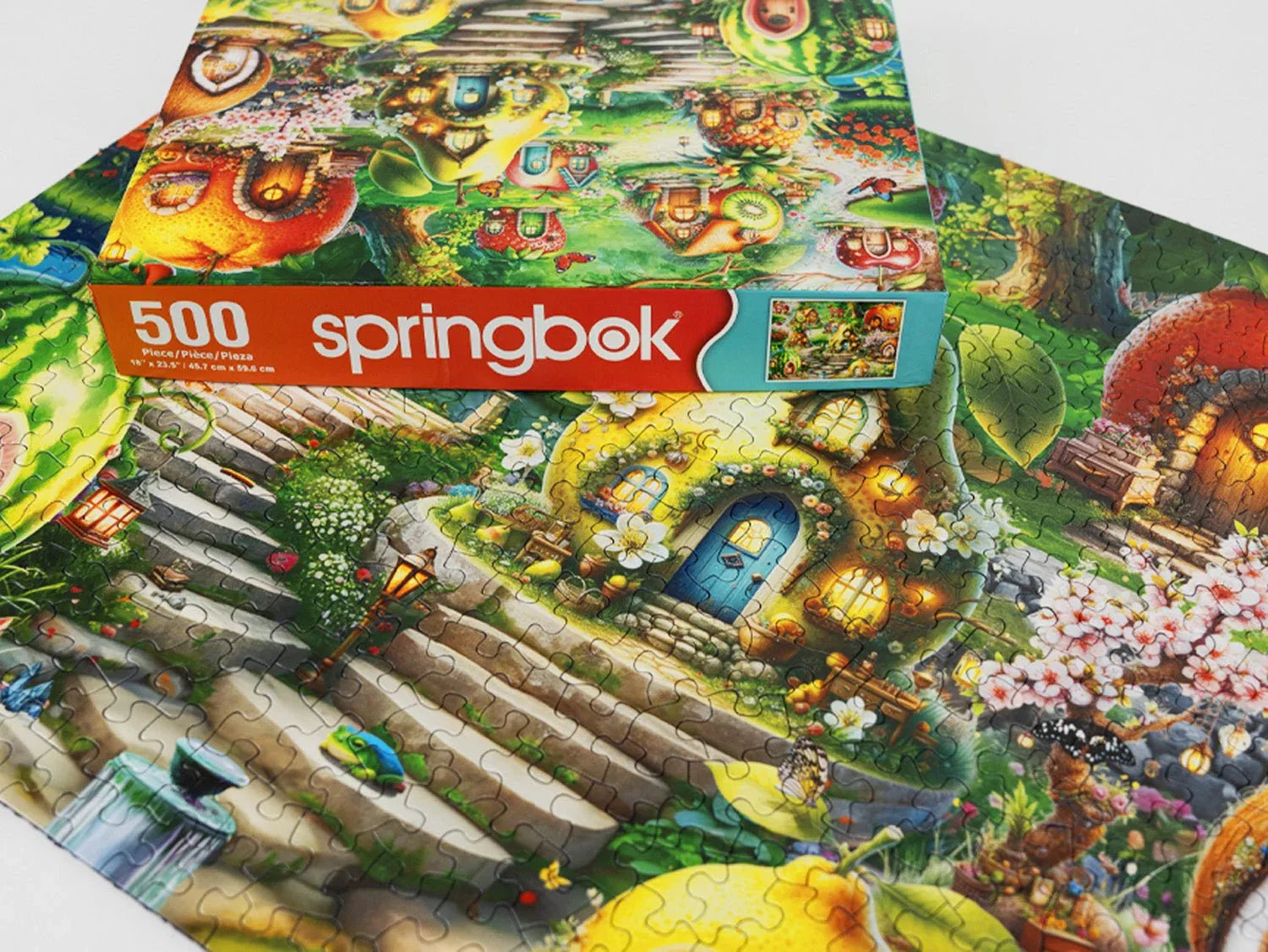 Fruitful Dream Village 500 Piece Jigsaw Puzzle | Springbok Puzzles - BIG FRENCHIES