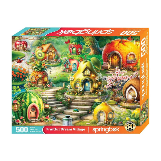 Fruitful Dream Village 500 Piece Jigsaw Puzzle | Springbok Puzzles - BIG FRENCHIES
