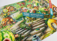 Fruitful Dream Village 500 Piece Jigsaw Puzzle | Springbok Puzzles - BIG FRENCHIES