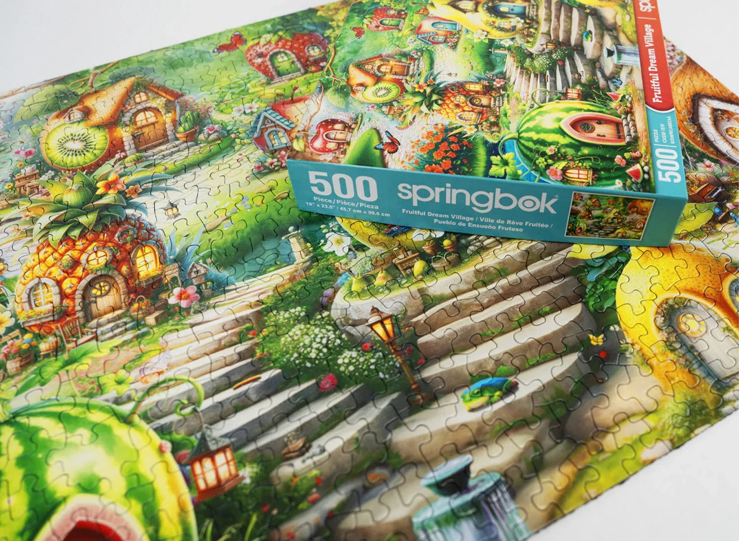 Fruitful Dream Village 500 Piece Jigsaw Puzzle | Springbok Puzzles - BIG FRENCHIES
