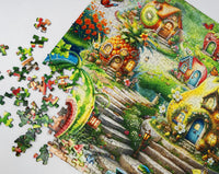 Fruitful Dream Village 500 Piece Jigsaw Puzzle | Springbok Puzzles - BIG FRENCHIES