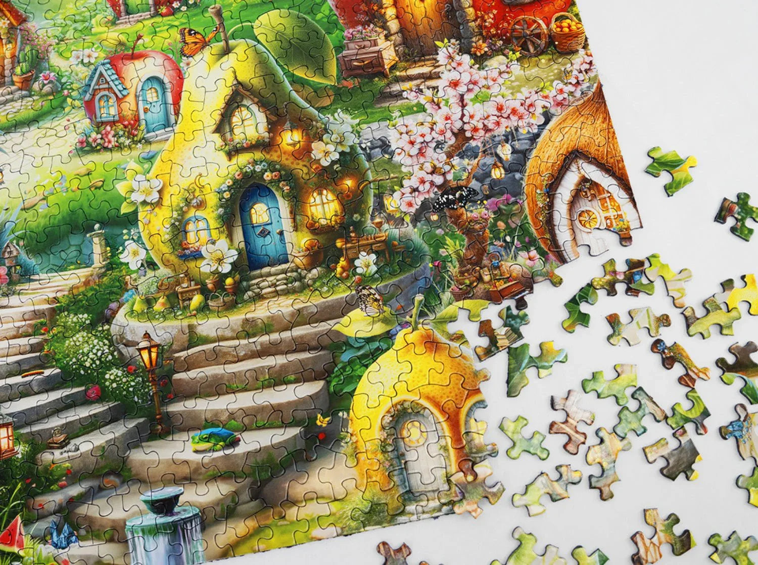 Fruitful Dream Village 500 Piece Jigsaw Puzzle | Springbok Puzzles - BIG FRENCHIES