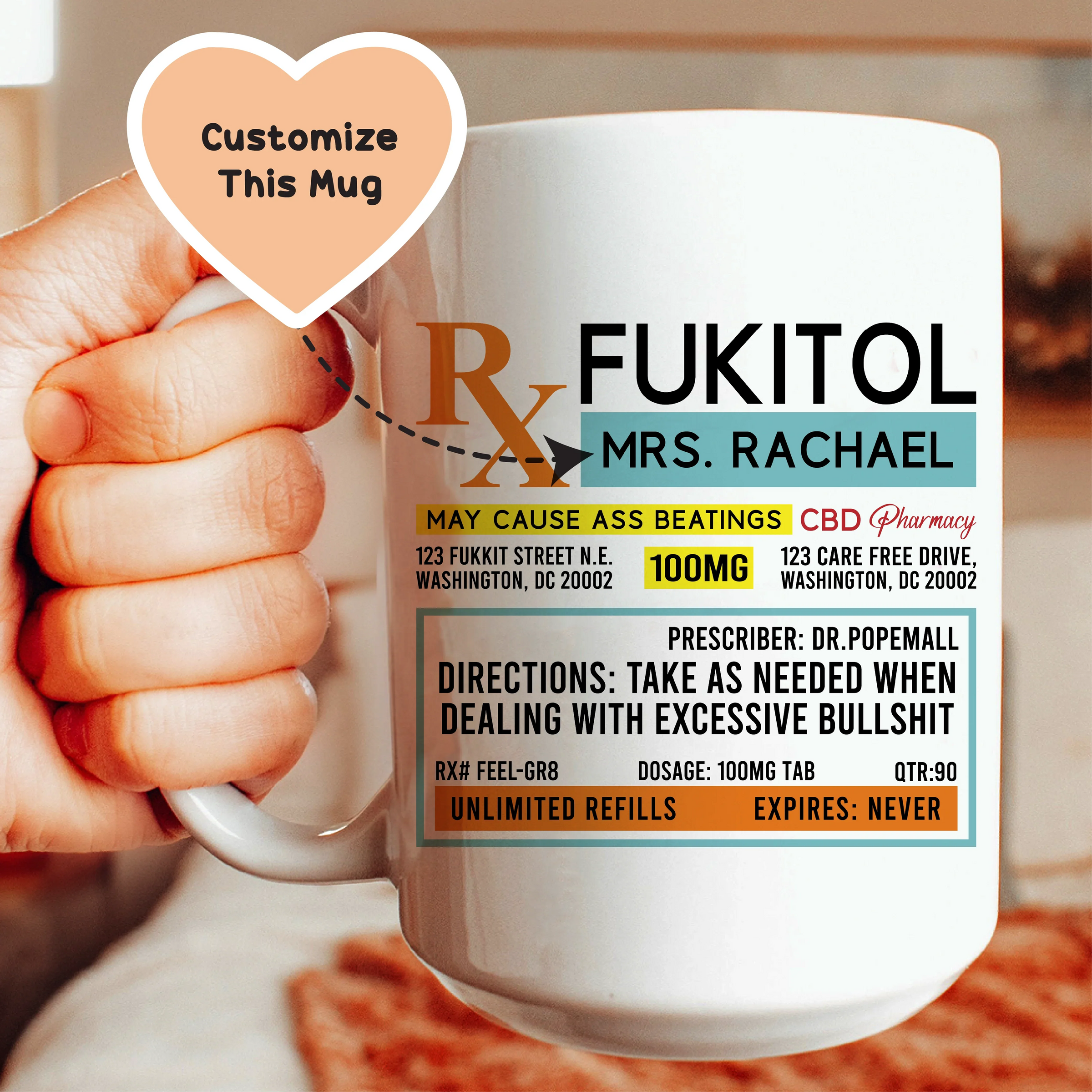 Fukitol Custom Mug - BIG FRENCHIES