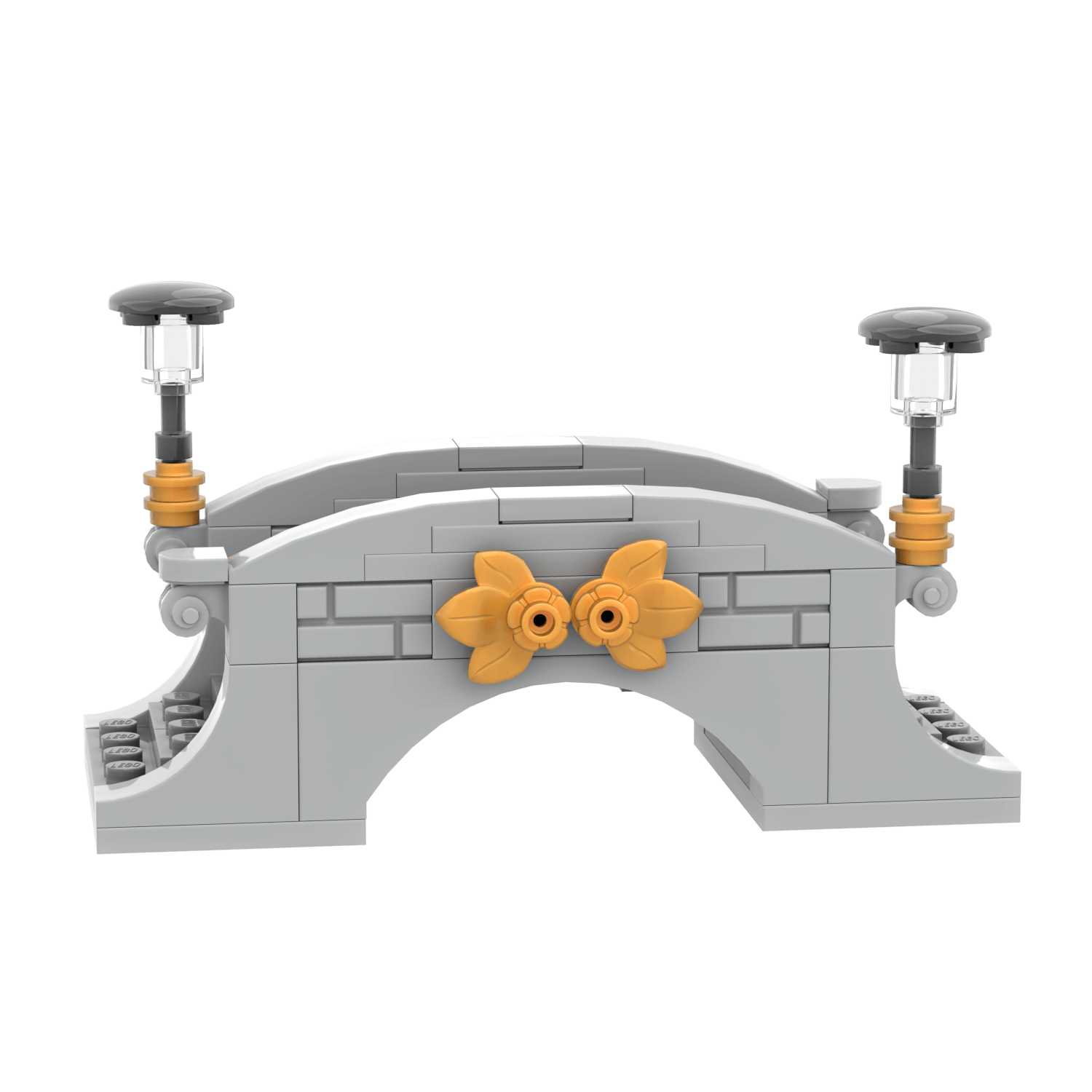 City Park Foot Bridge - Custom Brick Built Set - Made Using LEGO® Parts