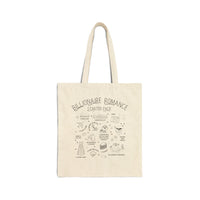 Funny Billionaire Romance Starter Pack Tote Bag for Romance Reader