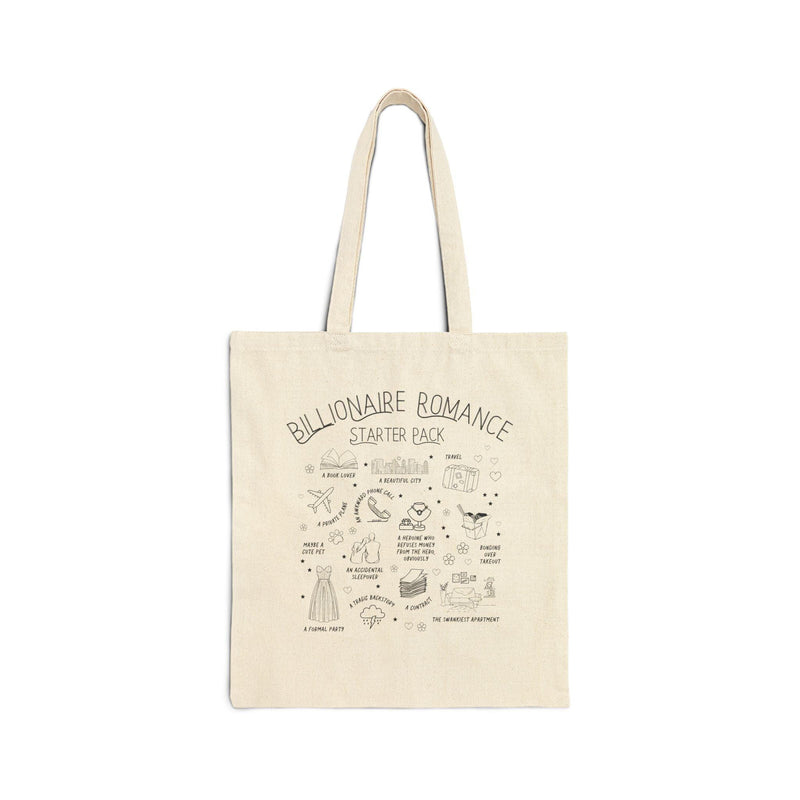 Funny Billionaire Romance Starter Pack Tote Bag for Romance Reader - BIG FRENCHIES