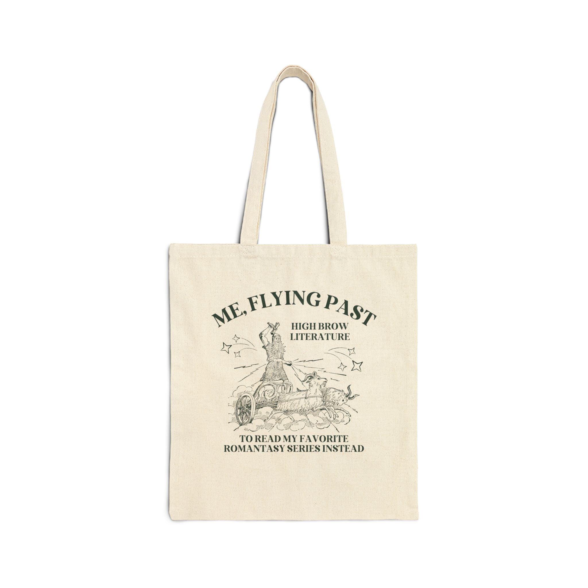 Funny Book Lover Tote Bag for Bookworm Who Loves Fantasy Romance Novels - BIG FRENCHIES