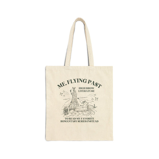 Funny Book Lover Tote Bag for Bookworm Who Loves Fantasy Romance Novels - BIG FRENCHIES