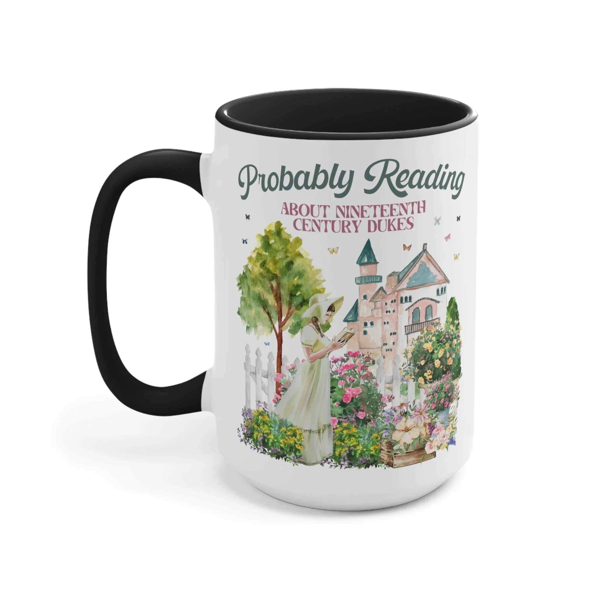 Funny Bookish Coffee Mug for Romance Reader: Probably Reading About Dukes - BIG FRENCHIES